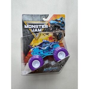 Monster Jam Megalodon Monster Truck 1:64 Scale Series 02 Blue Purple BKT Tires